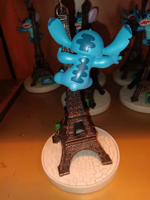 Disney Parks Epcot France Stitch Figurine on Eiffel Tower 3