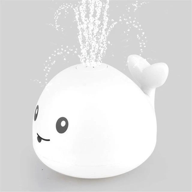 Baby Light up Bath Tub Toys Whale Water Sprinkler Pool Toys for Toddlers