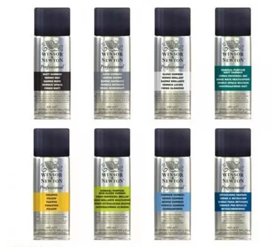 Winsor & Newton Professional Artists SPRAY VARNISH 150 / 400ml Aerosol Can