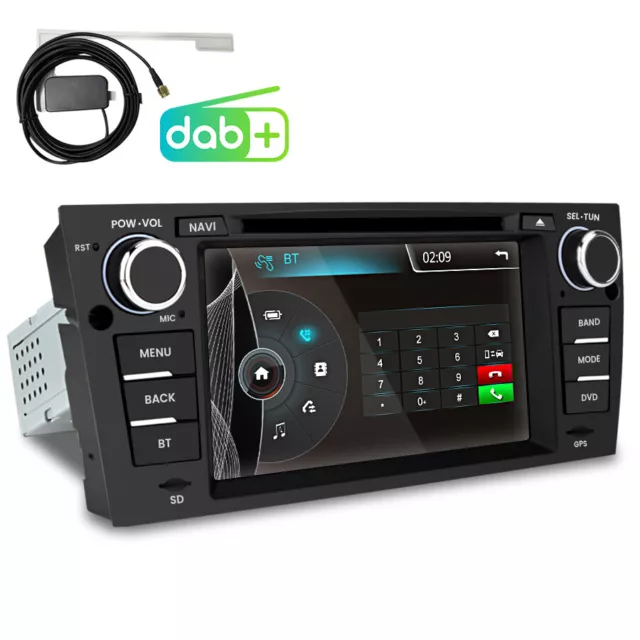 7" DAB+ CD DVD Player Für BMW  E90 E91 Autoradio GPS Navi BT USB  SWC RDS