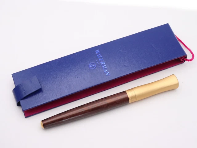Stylo Bille Waterman Audace - Laque Noire & Champagne Motif Fleuri, Occasion, échantillon