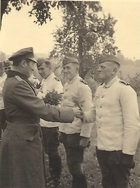 WWII German RP- Army Soldier- Officer- White Uniform- Special Ceremony- 1940s