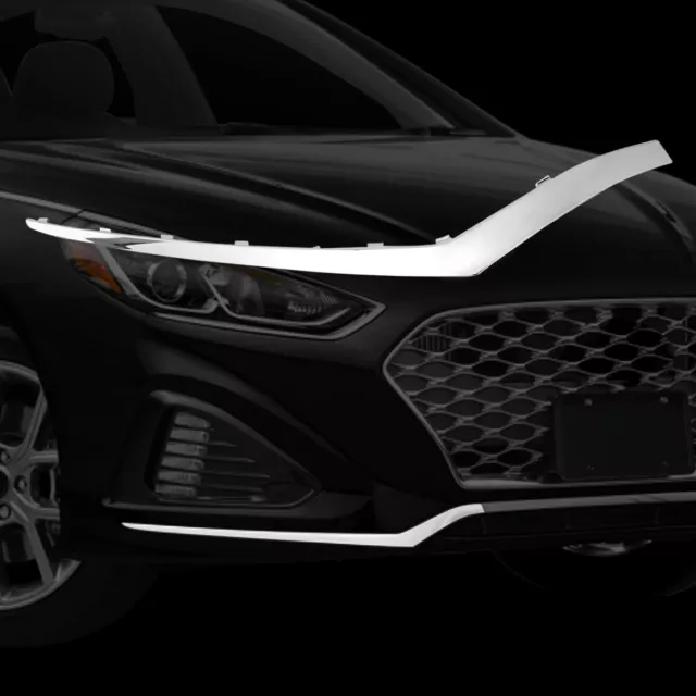 Front Right Bumper Lower Fog Trim Molding For Hyundai Sonata Sport 2018-2019 US