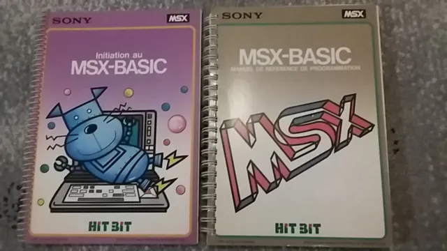 Lot de livres d'utilisation et programmation Sony MSX-Basic Très bon état