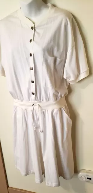 Vintage Leslie Fay One Piece Jumper, Romper. New With Tags Size M 2