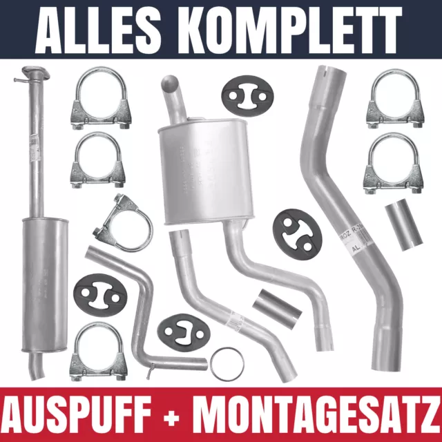 Auspuff Auspuffanlage Schalldämpfer für Ford Mondeo MK3 III 3 2.0/2.2 TDCI Kombi