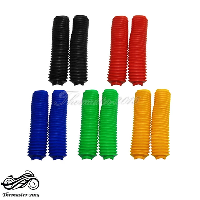 340mm Front Fork Boots Shock Covers Protector Rubber Dust Gator Guard Gaiters