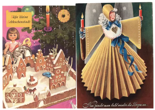 2 Dr. Oetker-Prospekte Bielefeld Lebkuchen Weihnachtsbäckerei Rezepte um 1950/55