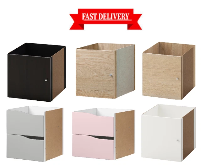 IKEA KALLAX Insert With Door For Shelf Unit – 33x33 Cm Square Storage Cabinet, Modern White