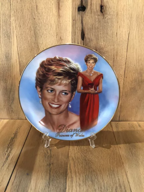 BRADFORD EXCHANGE PRINCESS Diana “Forever, Diana” Collectors Plate 1998 ...