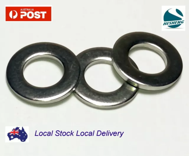 M3 M4 M5 M6 M8 304 Stainless Steel Flat Washer Suit M3 - M8 Screw Bolt Nut