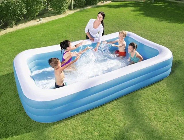 Bestway Family Pool Deluxe - Rectangular paddling pool - Blue - 305x183x56 cm