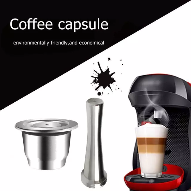 Nachfüllbar Edelstahl Kaffee Kapsel Wiederverwendbare Kapseln Pads für Nespresso