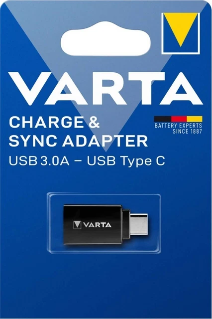 10 pezzi Varta Cons.Varta Charge + Adattatore Sync 57946 Alimentazione Charge