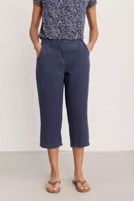 Seasalt Women's Crops - navy Brawn Point Crops - Petite - Midnight