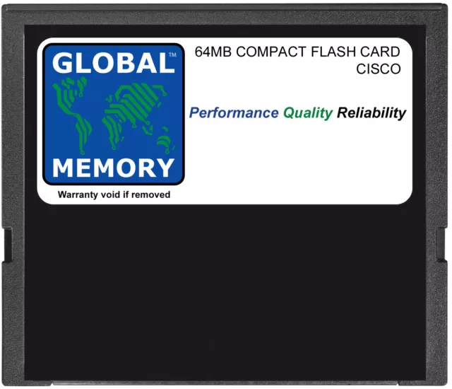 64MB Compact Flash Carte Mémoire Pour Cisco 3745 Routeur (MEM3745-64CF)