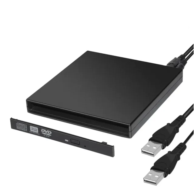 USB PATA IDE Laptop Notebook CD DVD RW ROM Drive External Case Enclosure Caddy