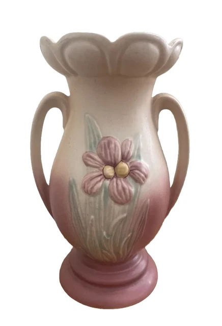 Vintage Hull Pottery~ 404-8 1/2" Two Handled  Vase ~ Beautiful!