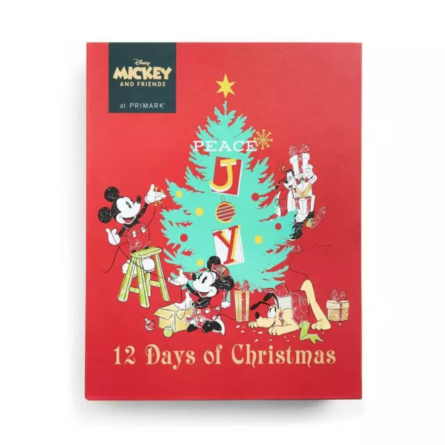 Disney Mickey Mouse Advent Calendar 12 Days Of Christmas Stationery Gift Primark