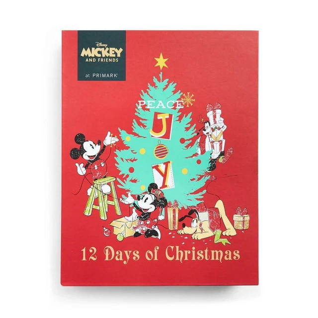 DISNEY MICKEY MOUSE Advent Calendar 12 Days Of Christmas Stationery