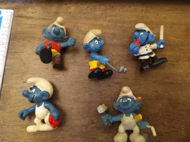 PICCOLO LOTTO PUFFI PUFFO   Schleich  Peyo  VINTAGE SMURF