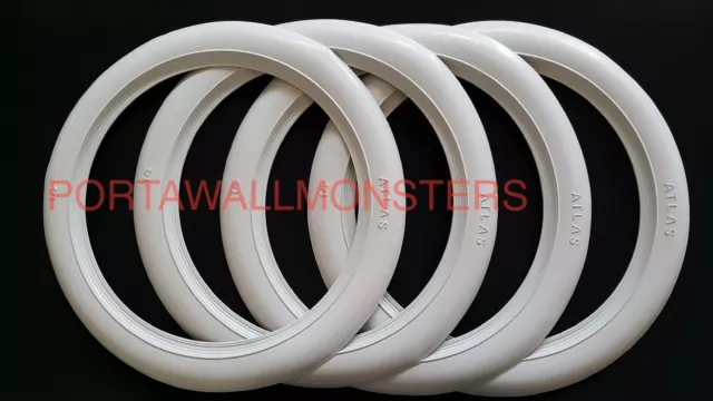 15'' inch Wide Motorcycle Atlas White Wall Port-o-wall Tyre insert Trim Set #04