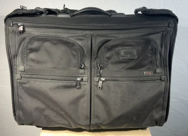Tumi Alpha 2 Black Wheel Carry-On Rolling Garment Bag 22033DH - NEEDS REPAIR