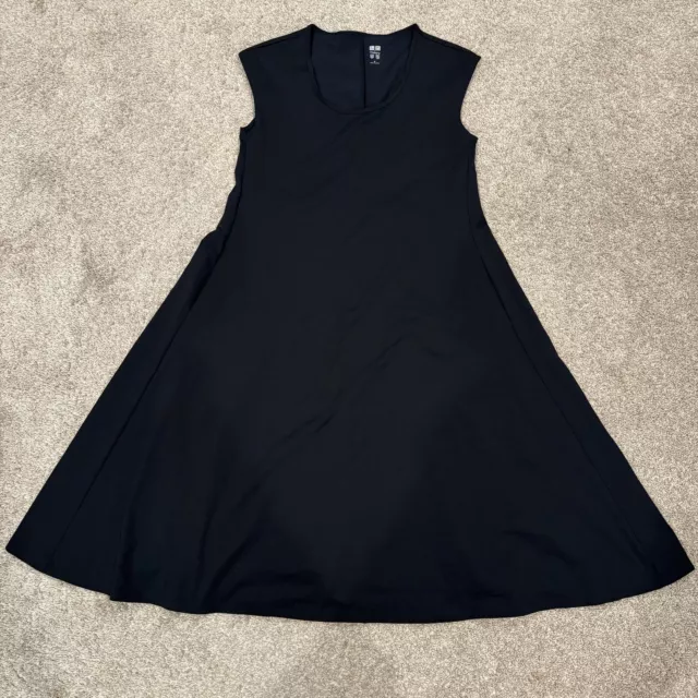 Uniqlo X Theory Women's Size Medium Black Sleeveless Flare Dress