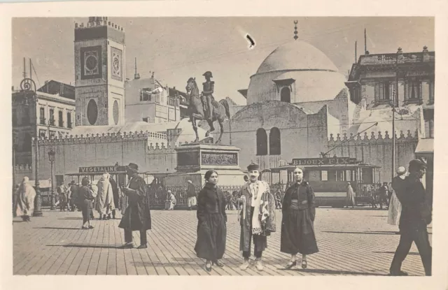 Cpa Algerie Alger Carte Photo Situee Au Verso A Alger