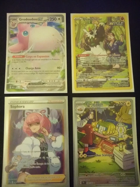 LOT DE 4 Cartes Pokémon REVERSE POKEBALL Évolutions Prismatiques FR LOT DE 4 Cartes Pokémon REVERSE POKEBALL Évolutions Prismatiques FR
