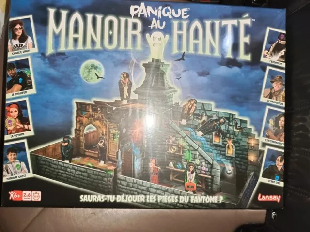 Jeu De Societe Lansay Panique Au Manoir Hante Jeu D'enquete 6+ Neuf