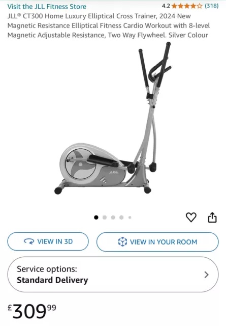 Jll ct300 elliptical cross trainer argos best sale