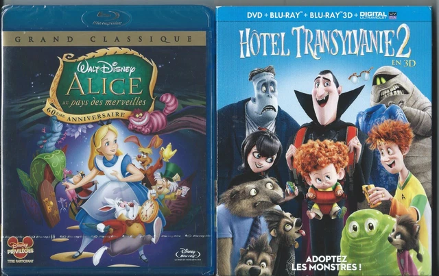 LOT BLU-RAY DISNEY ALICE AUX PAYS DES MERVEILLES (neuf sous celo) et