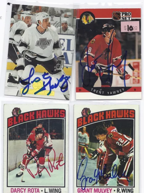 Darcy Rota Signed / Autographed Hockey Card Chicago Black Hawks 1976 Topps