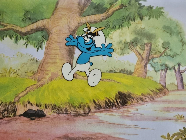 HANNA BARBERA ORIGINAL 1980s Vintage TV SMURFS Animation Art Production ...