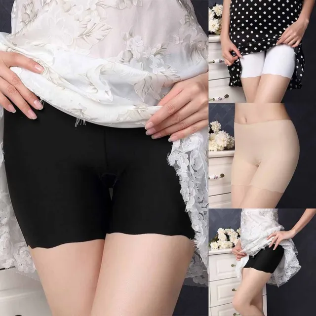SUMMER WOMENS STRECTH Safety Anti Chafing Under Shorts Pants Ice Silk  Underwear $20.48 - PicClick AU