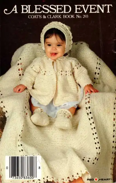 BABY Crochet PATTERNS Knit BUNTING Cardigan JUMPSUIT Pants HAT Sweater AFGHAN