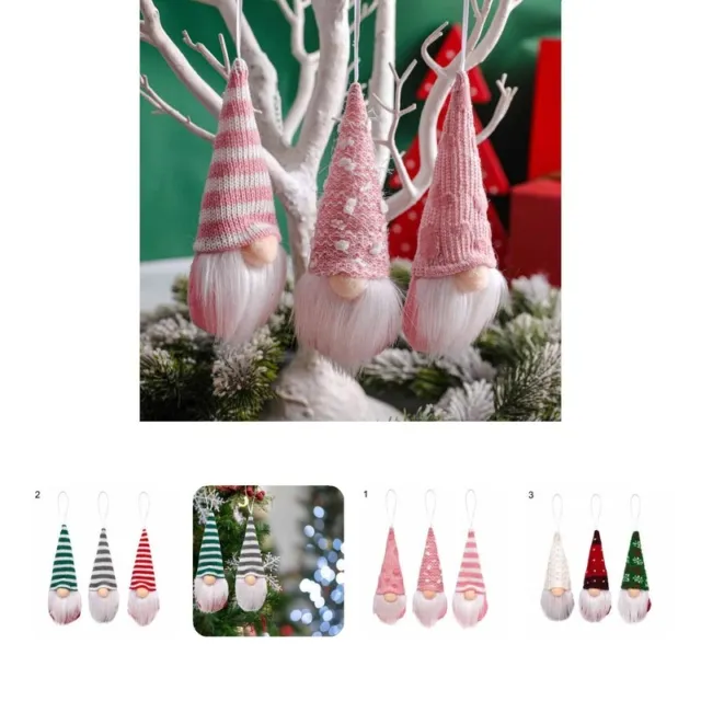 3 Stücke Weihnachtsbaum Anhänger Fadeless Attraktive Erinnerungsgeschenke