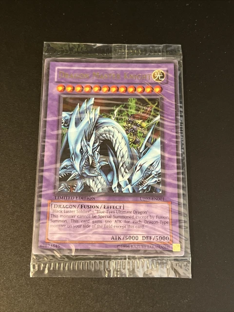 Yugioh Dragon Yu-Gi-Oh! Dragon Master Knight UE02-EN001 | Ultra Rare Promo  Fusion Monster | Near Mint Condition Yugioh Noble Knights