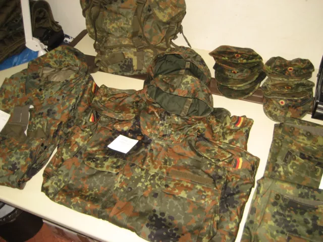 Konvolut  Bw Bundeswehr Ausrüstung  Jacken  Hosen  Mützen  Flecktarn