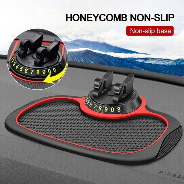 Phone Holder Car Anti Skid Pad Stand Non-Slip Dashboard Mount Mat Number Parking 2