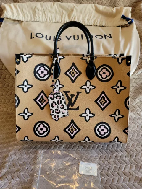 LOUIS VUITTON BY THE POOL ONTHEGO GM PEACH BRUME MIST GRAY GIANT