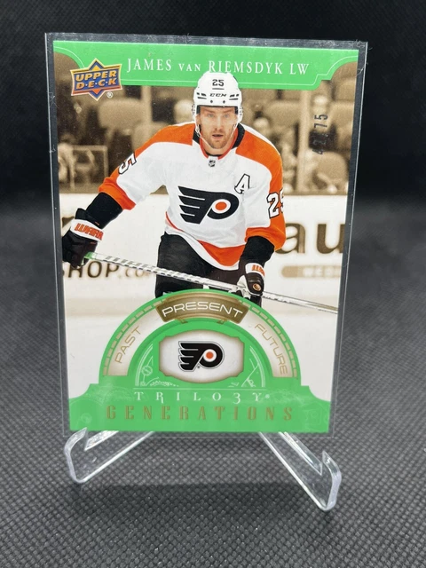 2022-23 UD TRILOGY GENERATIONS GREEN PARALLEL #14B FLYERS JAMES van RIEMSDYK /75