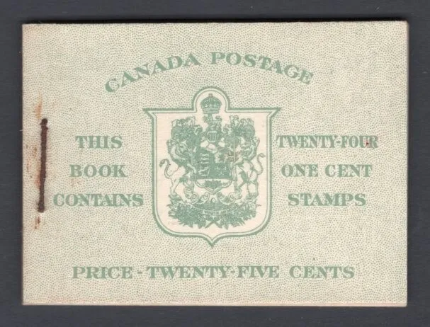 Canada Booklet #BK32d Complete, MNH, English (Rusty Staple)