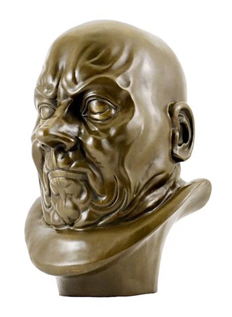 Pocket Art Miniaturskulptur „Der Gähner“ Nach Franz Xaver Messerschmidt – 10 Cm, Handbemalt