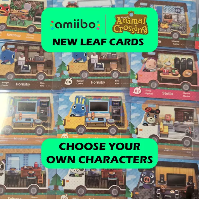 Animal Crossing Amiibo Cards New Leaf Welcome Cards 01 - 50 Nintendo Switch NEW