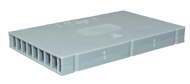 375 x ventole di attacco 10 x 50 x 97,5 mm PP grigio ventilatore fughe griglia di giunti