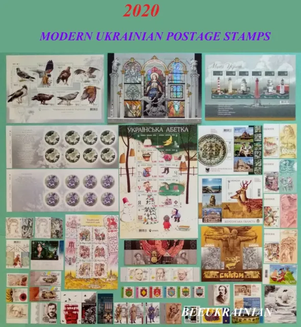 Ukraine 2020 year, COMPLETE Full Set of Ukrainian stamps blocks + 2 sheets MNH**