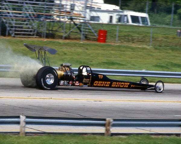 Gene Snow Top Fuel Car 1982 Spring Nationals 8X10 Glossy Photo #1D Gene Snow Top Fuel Car 1982 Spring Nationals 8X10 Glossy Photo #1D