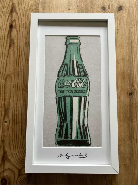 Andy Warhol “Signed” Coca-Cola Bottle (1962) Framed Print